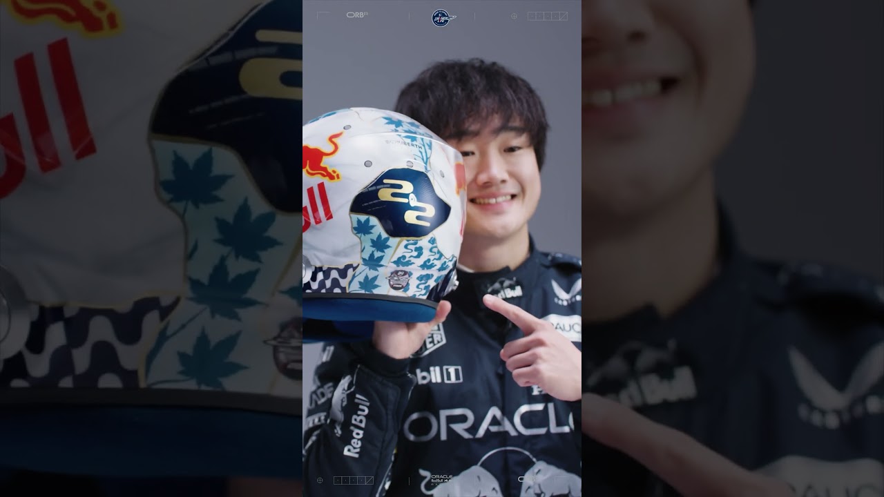 LOT 502 - Yuki Tsunoda 2025 Red Bull Racing Helmet – Las Vegas GP