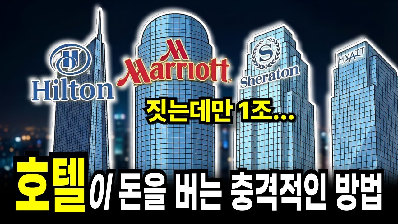 짓는데만 1조.... 세계적인 호텔들이 돈을 버는 충격적인 방법