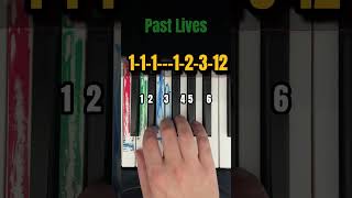 Past Lives 🎹 Easy Piano Tutorial #shortspiano  #pianotutorial #easypiano