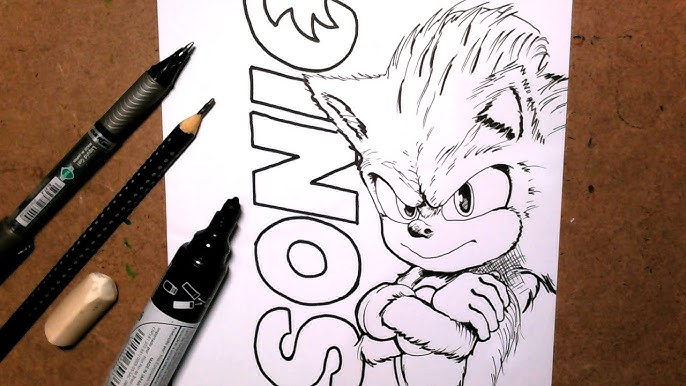 Como desenhar e pintar Sonic Feio Tico e Teco  Desenhos coloridos,  Desenhos para pintar, Desenhos