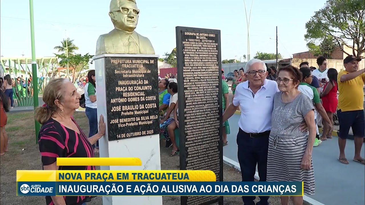 NOVA PRAÇA EM TRACUATEUA: INAUGURAÇÃO E AÇÃO ALUSIVA AO DIA DAS CRIANÇAS