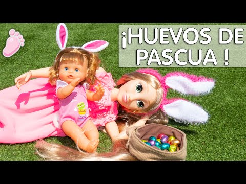 Noa y Noe se visten de conejitas🐰Las hermanitas buscan huevos de Pascua con la princesa Rapunzel 💖