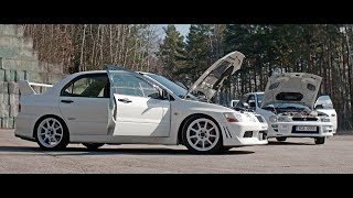 Mitsubishi Lancer Evo 7 Rs Subaru Impreza Wrx Sti Type Ra White Duo 4K