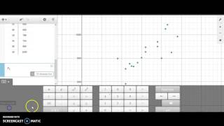 Using Desmos to Calculate Correlation Coefficients