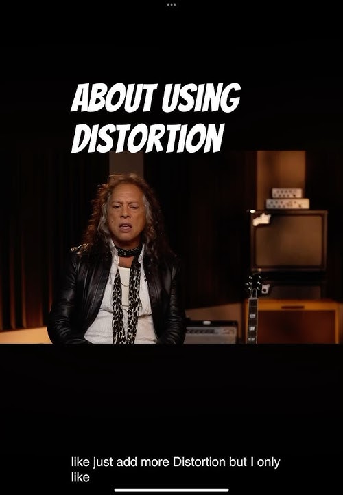 Kirk hammett on distortion .