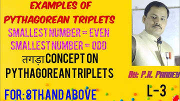 #santu_guru   Examples of PYTHAGOREAN TRIPLETS