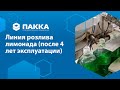 Линия розлива лимонада ПАККА (после 4 лет эксплуатации)