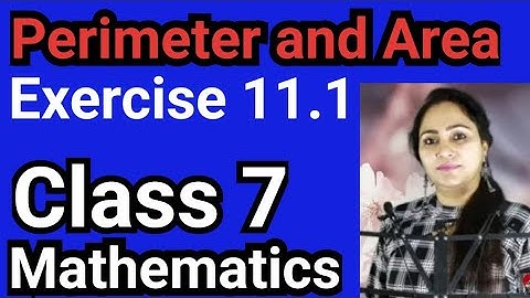 Class 7, Mathematics, Exercise 11.1,  Perimeter and Area