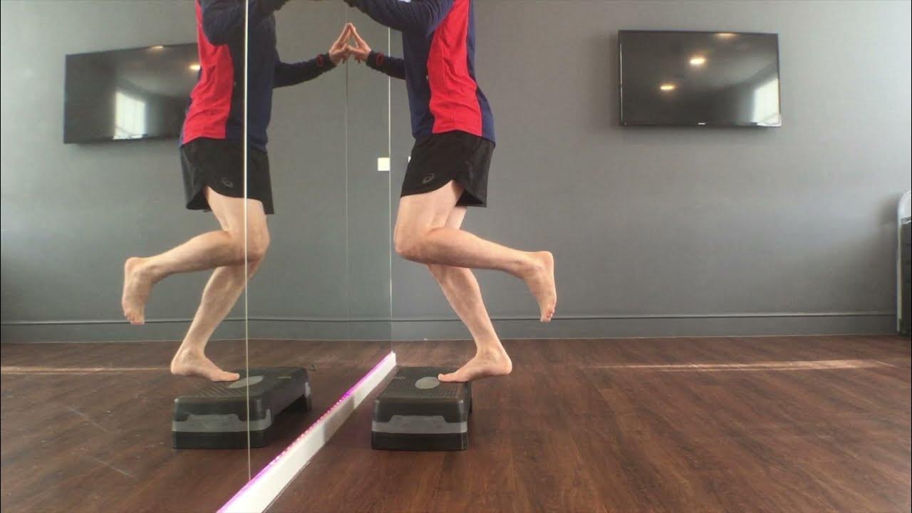 Shin Splints Exercises Deep Calf Raises on Step YouTube