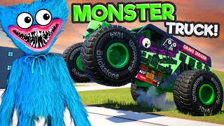 Using a LEGO Monster Truck to Crush Huggy Wuggy in Brick Rigs! screenshot 5
