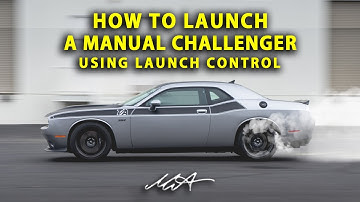 HOW TO LAUNCH A MANUAL (6 SPEED) CHALLENGER (LAUNCH CONTROL) - 2015+ YEAR MODELS