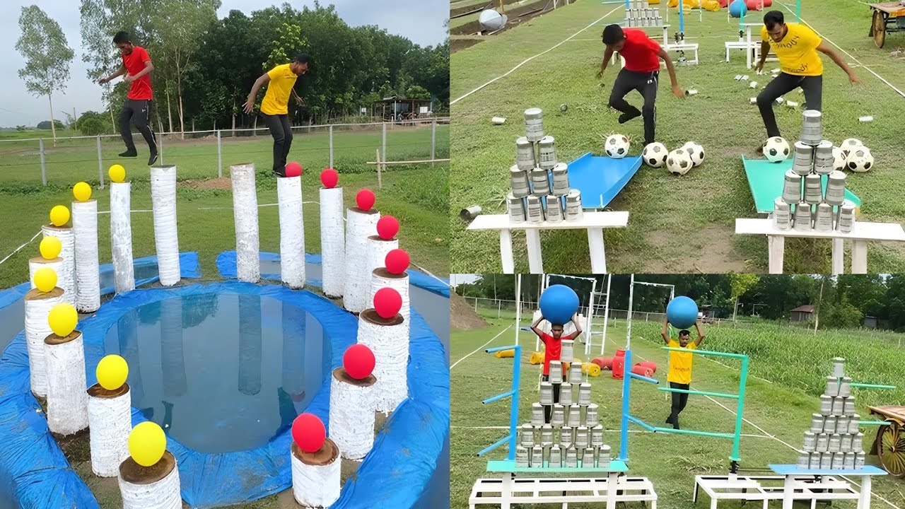 Balloon Bursting Football War – Final Champion Kaun 🤔| Guess The Winner 🏆/ Sahil Challenge 