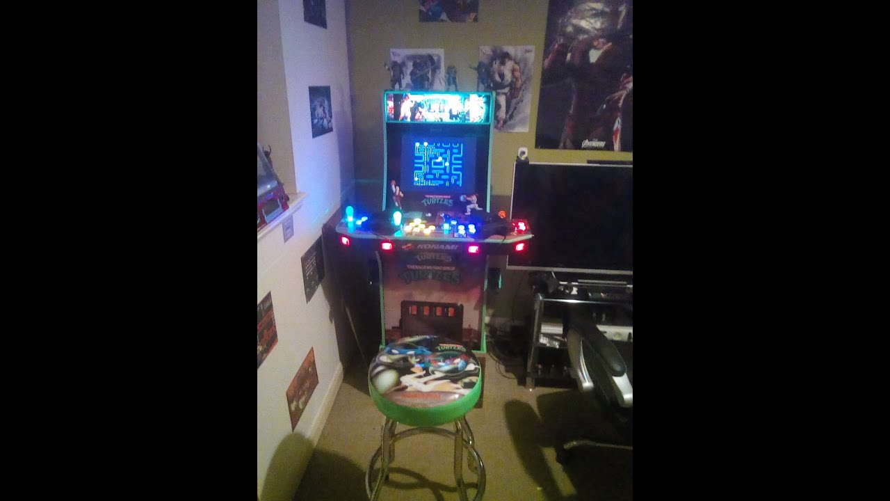 Arcade1up tmnt machine pi4 mod, stock on/off switch and volume slider working on pi4 modded machine