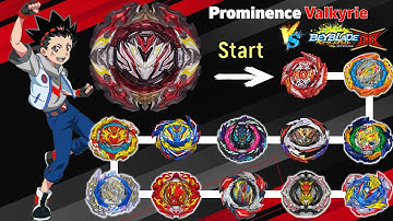 Beyblade Burst 【Prominence Valkyrie VS ALL Season 6 DB】 Marathon Battle 베이블레이드 버스트 ベイブレードバースト