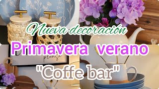 IDEAS PARA DECORAR EL AREA DEL CAFE EN PRIMAVERA VERANO (coffe bar 2024)