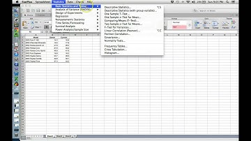 StatPlus (data analysis for mac)