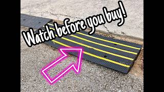 VEVOR Car Driveway Rubber Curb Ramp 4FT Long Heavy Duty Low Profile 2.6’’ Rise- Watch BEFORE buying!