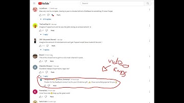 Reading YouTube comments but when I find a bot the video ends