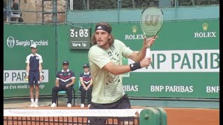 MONTE CARLO VLOG - Tsitsipas up close, meeting Taylor Fritz, Alex De Minaur, Lorenzo Musetti!!