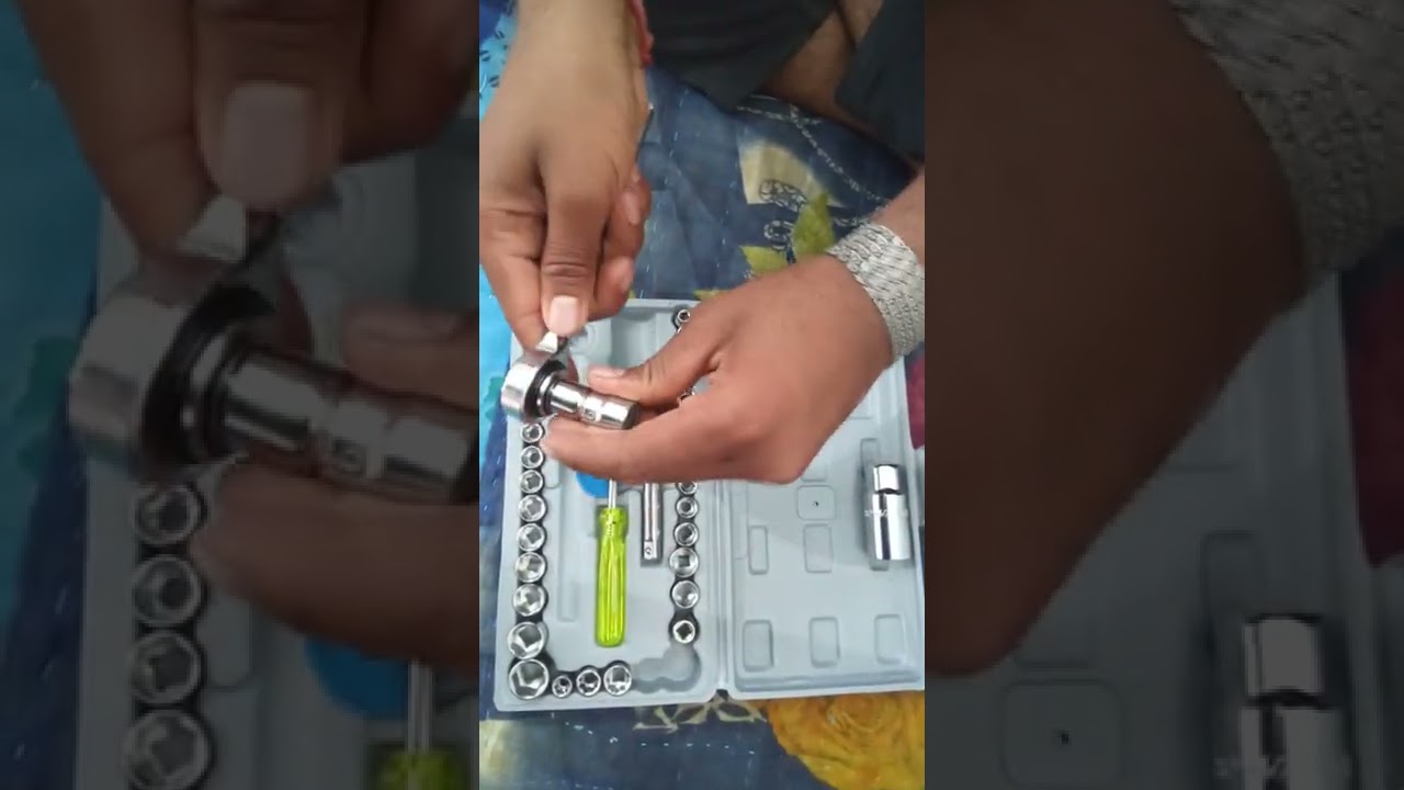 Tool box || multiple size tool box ||  nut bolt kasne ki goti || pechkas&hendal se nat kasne ki goti