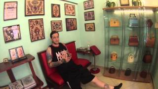 Lacuna Coil - Ryan Blake Folden Getting Tattooed In Como