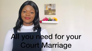 Requirements for Court Marriage in Nigeria