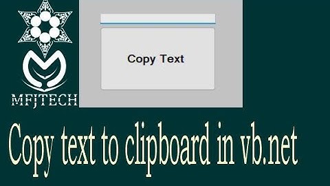 how to copy text to clipboard in vb.net?