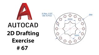 AutoCAD 2D Drafting Exercise # 67  Basic to Advance in Hindi