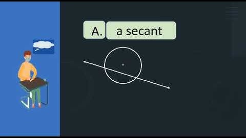 A straight line intersecting a circle at two points is called ----