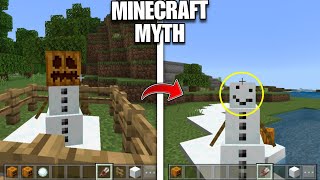 Minecraft PE Myths Snowman Real [Face revealed]👍