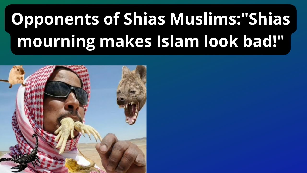 Opponents of Shias Muslims"Shias mourning makes Islam look bad!" YouTube