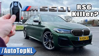 2021 BMW Individual M550i REVIEW on AUTOBAHN [NO SPEED LIMIT] by AutoTopNL