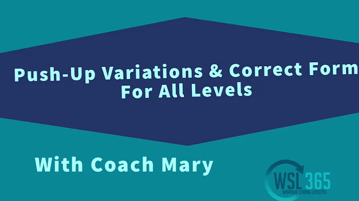 HOW TO DO A PUSH-UP with Mary Ricciardi
