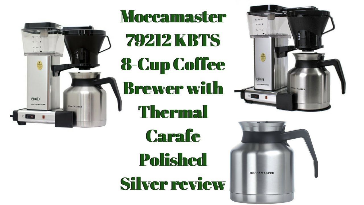 Moccamaster 79212 KBTS 8 Cup Coffee Brewer with Thermal Carafe