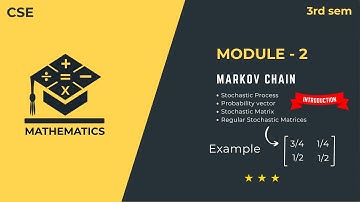 Unique Fixed Probability Vector for Regular Stochastic Matrix | Markov Chains Introduction