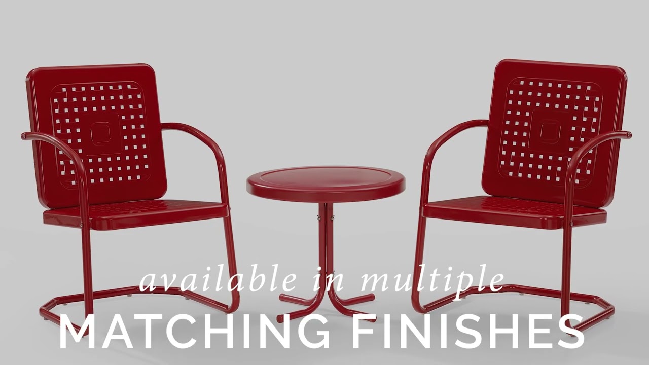 Westcove 3 Pc Steel Seating Set in Turquoise Gloss by Ultimate