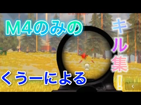 【荒野行動】M4のみの団体多めのキル集！！
