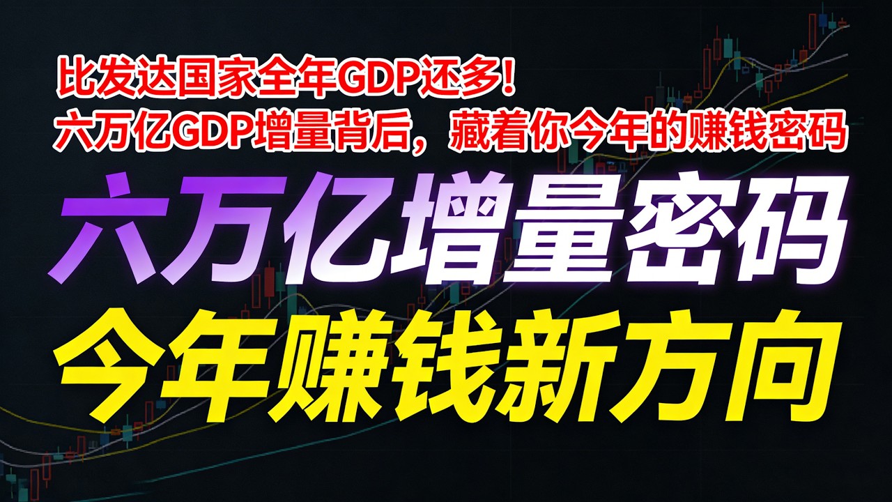 六万亿增量！二零二六年中国经济放大招，普通人的就业和收入要变天？#二零二六年GDP增量超六万亿#十五五开局经济看点#稳就业惠民生#中国经济新机遇#两会经济热点解读#人工智能产业爆发#普通人的经济机遇