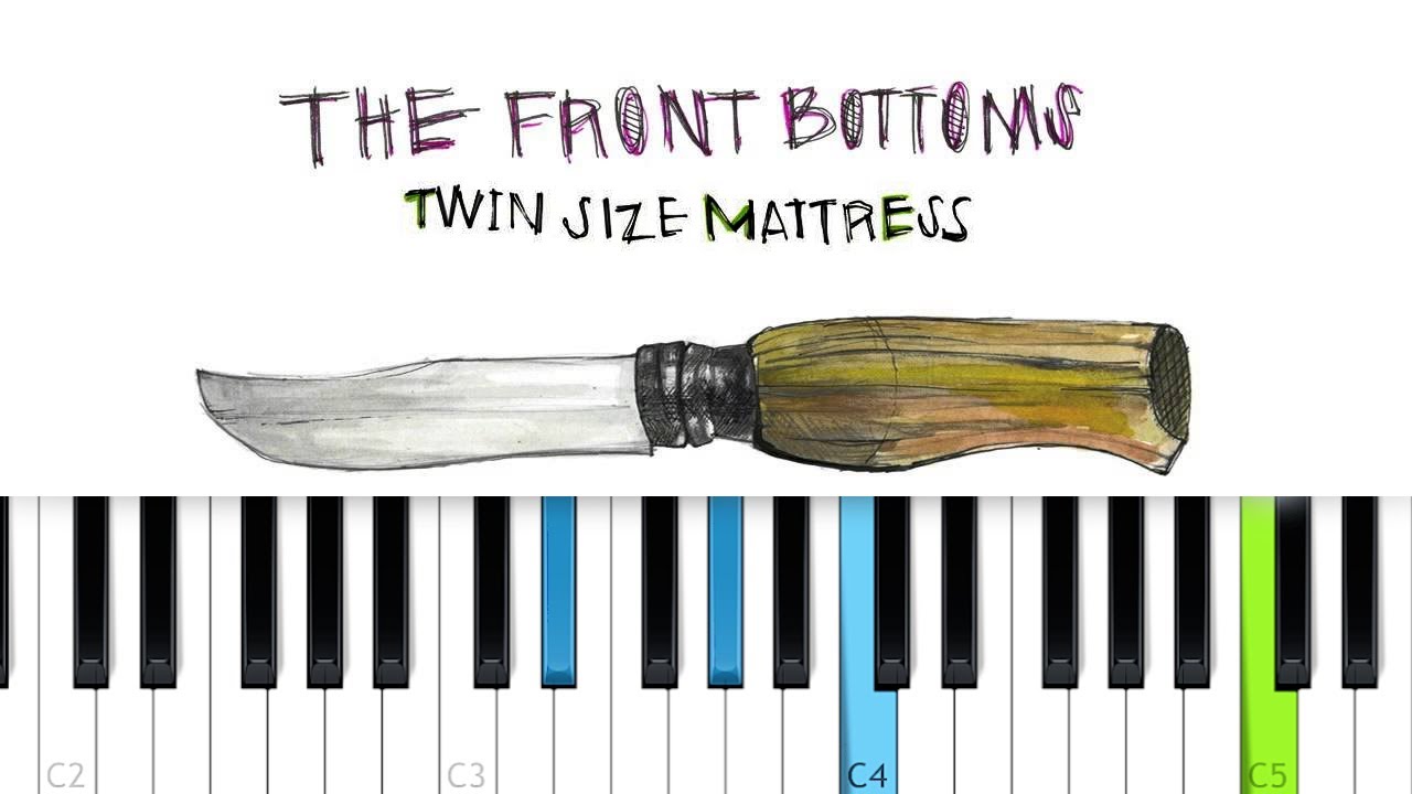 front bottoms twin sized mattress guitar