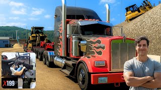 Is this 550HP Kenworth STRONG enough? - American Truck Simulator | Steering Wheel / Shifter | ATS