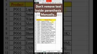 How to Remove Text Inside Parentheses in Excel – Quick & Easy!