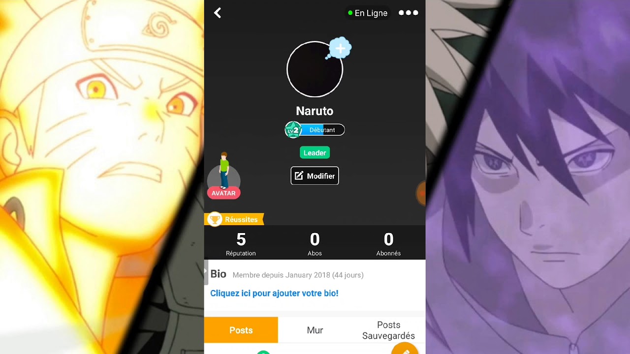 Télécharger gratuitement Images Tuto Personnalisation Du Profil Amino Naruto Boruto Fr le plus cool par