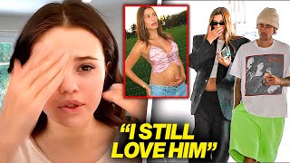 Selena Gomez REACTS To Justin \& Hailey Getting Pregnant.. (not happy?)