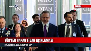 Yökten Hakan Fidan Açıklaması Diplomasında Usulsüzlük Var Mı?