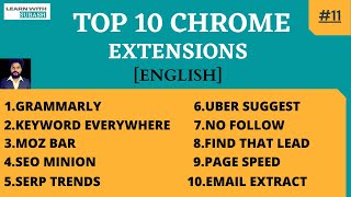 Top 10 Chrome Extensions for SEO | Free SEO Tools | LearnWithSubash
