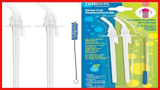 Dr Brown s Milestones Insulated Straw Cup Replacement Kit - BPA Free Easy to Clean
