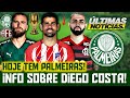 ATENÇÃO: SITUAÇÃO DE DIEGO COSTA!! | ÚLTIMO JOGO DO PALMEIRAS! | INFORMAÇÕES SOBRE GABRIEL JESUS E+