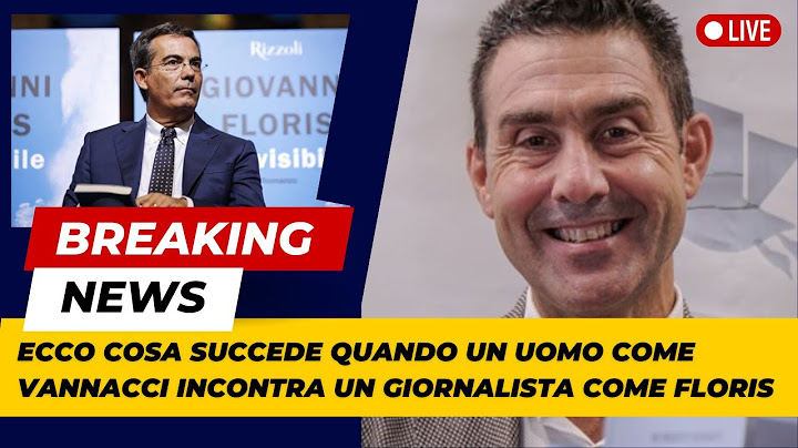 ECCO COSA SUCCEDE QUANDO UN UOMO COME VANNACCI INCONTRA UN GIORNALISTA COME FLORIS!