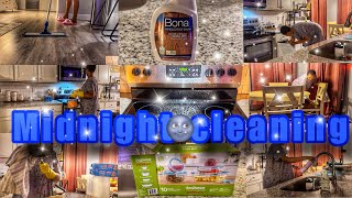 MIDNIGHT CLEAN WITH ME ( No talking) MIDNIGHT CLEANING✨ MOTIVATION 2024