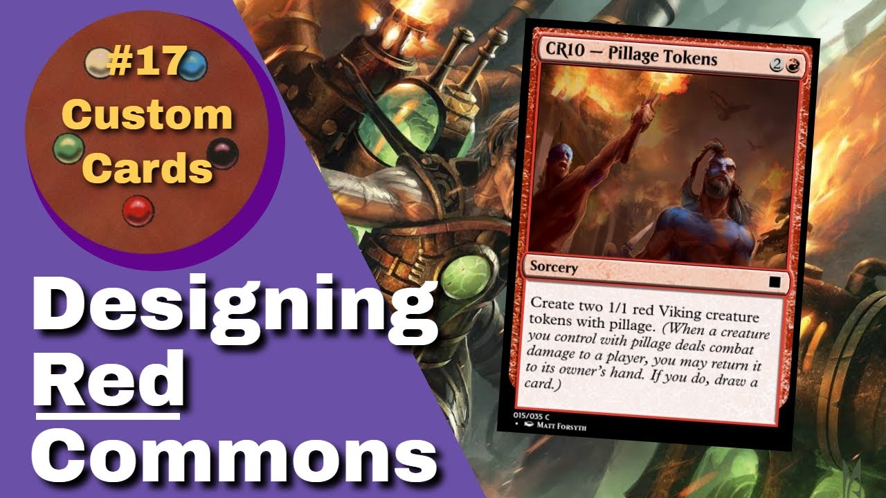 Designing Red Commons MTG Custom Cards 17 YouTube